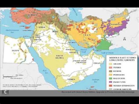 Ethnic Map Of Middle East