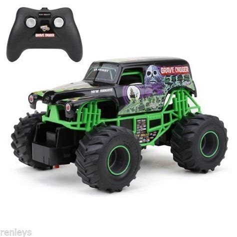 Grave Digger RC Remote Control Truck Monster Jam Toy Racing Car For Kids Gift- Buy Online in ...