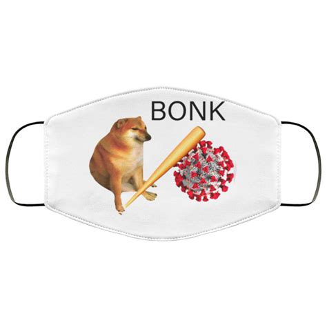 Shiba Doge Virus Bonk Face Mask | Teemoonley.com