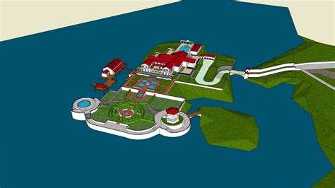 Tony Montana's Mansion (Revised) 3d model