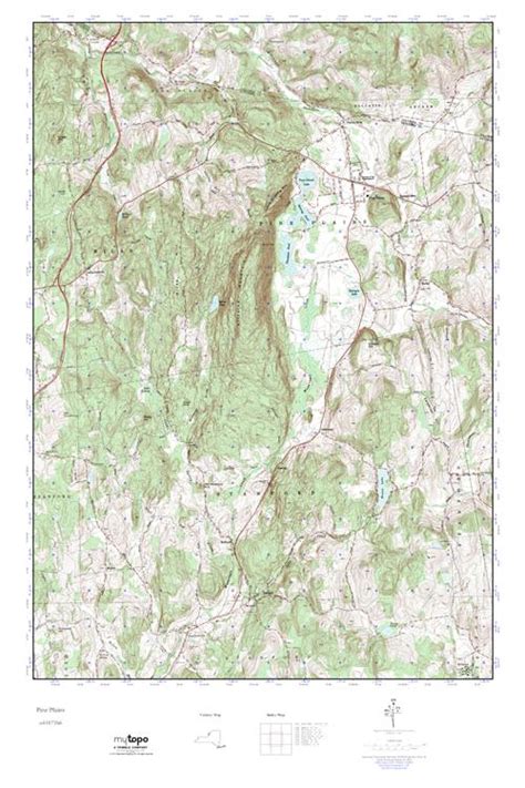 MyTopo Pine Plains, New York USGS Quad Topo Map