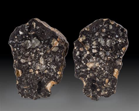 NWA 11788 Lunar Meteorite Sliced Pair. Lunar (feldspathic breccia). | Lot #77019 | Heritage Auctions