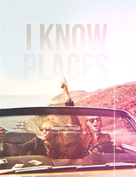 two women sitting in a car with the words i know places above them