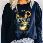 Total Solar Eclipse Cat with Glasses DTF Transfer – Sweet Tee Transfers