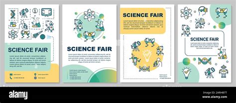 Science fair brochure template. University research. Flyer, booklet ...