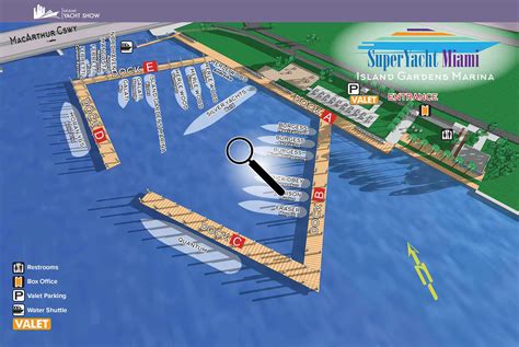 Illustrated Maps for Boat Shows in Miami | Behance