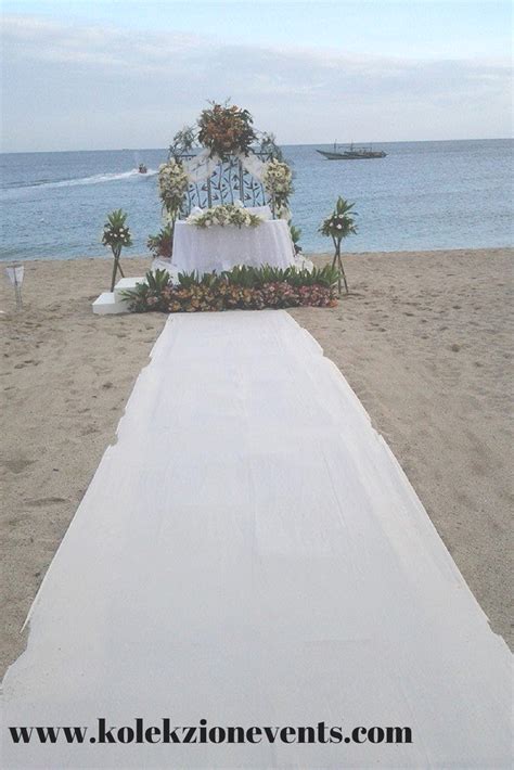 Open beach wedding done in Laiya Batangas. Showcasing fine sands of Batangas one of the top ...