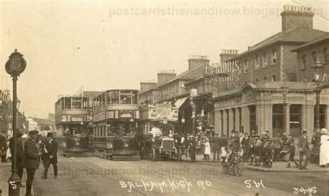 Postcards Then and Now: Balham High Road, South-West London c1916