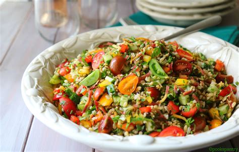 Summer Grain Salad with Rainbow Carrots, Heirloom Tomatoes and Herbs