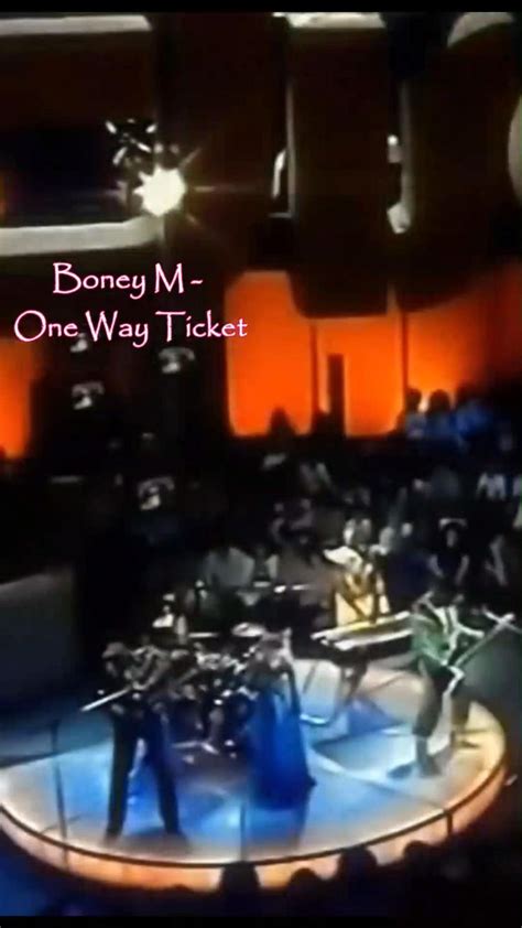 Boney M. One Of The Most Popular & Favorite Song -1 way ticket in the 70's in 2023 | Pop songs ...