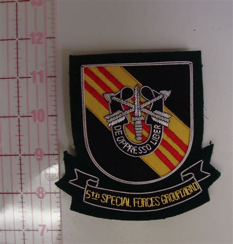 5th Special Forces Group Vietnam Large Bullion Pocket Patch | North Bay Listings