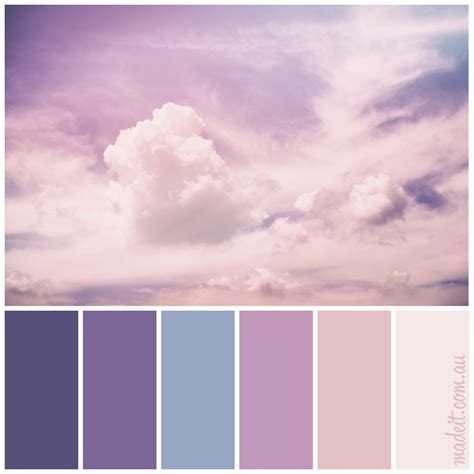 Dreamy pastel skies.... a heavenly colour palette to inspire creativity! #colorpalette | Pastel ...