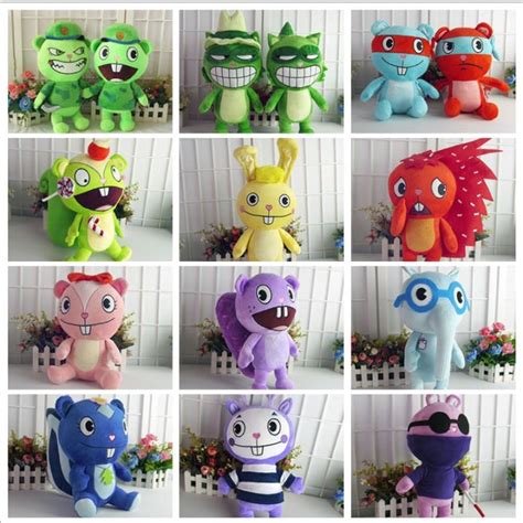 Happy Tree Friends Plush Dolls Nutty Flippy Handy Petunia Flaky Lifty Shifty Sniffles Giggles ...