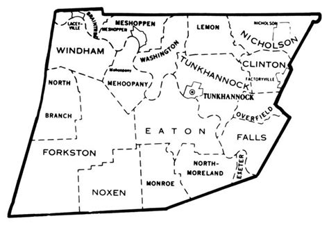 Wyoming County Township Map | Wyoming county, Wyoming, Declaration of ...