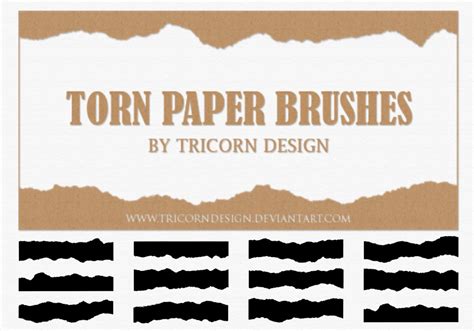 Torn Paper Brushes - Free Photoshop Brushes at Brusheezy!
