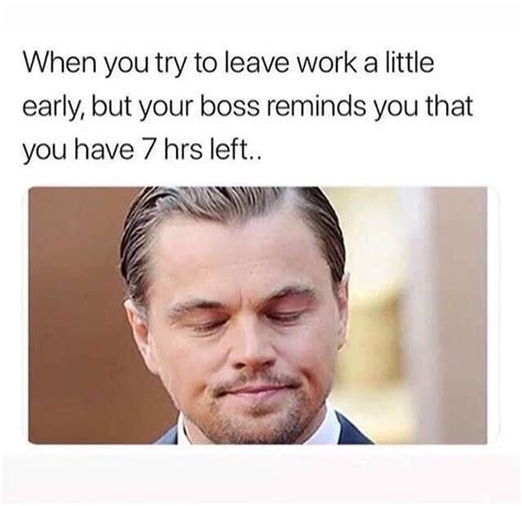 Funny Meme About Leaving Work Early - Funny PNG