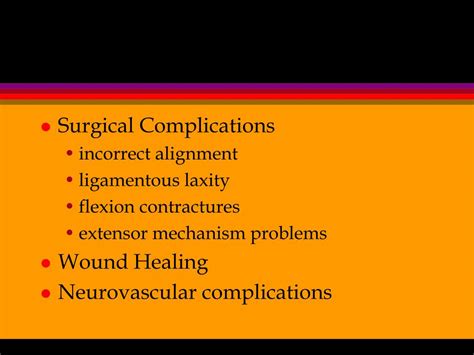 PPT - Postoperative Complications of Total Knee Arthroplasty PowerPoint Presentation - ID:6696510