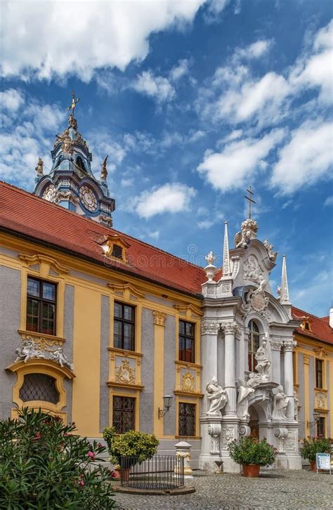 Durnstein Abbey Church, Austria Stock Photo - Image of outdoor ...