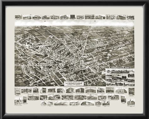 Hicksville NY 1925 Restored Map | Vintage City Maps