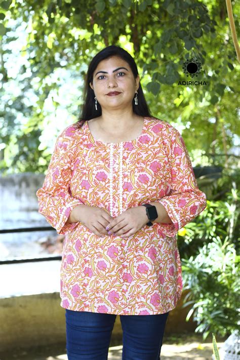 Shop Now Plus Size Pink Floral Printed Tunic Tops For Women - ADIRICHA