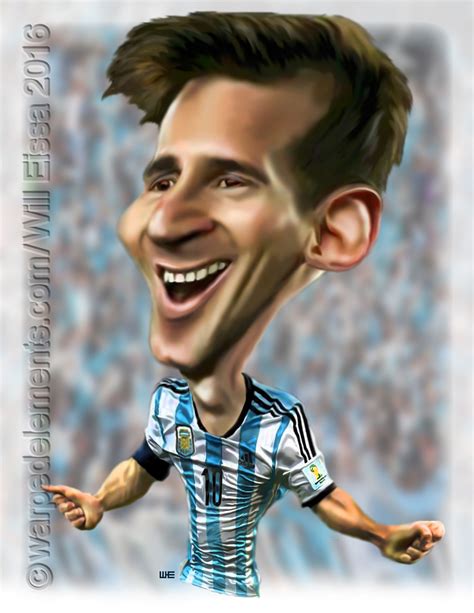 Lionel Messi Drawing Cartoon