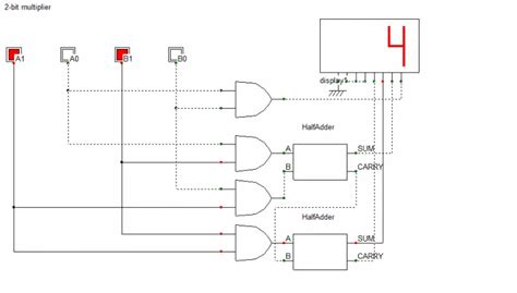 8 Bit Array Multiplier Circuit Diagram