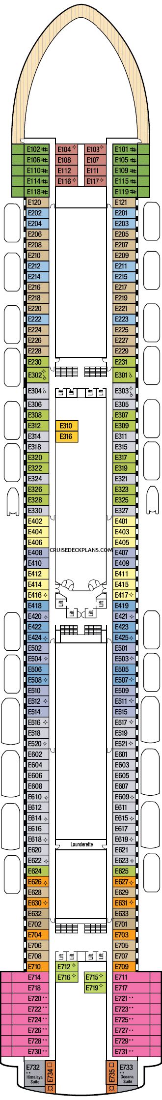 Azura Deck Plans, Layouts, Pictures, Videos