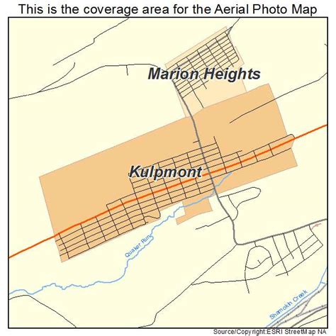 Aerial Photography Map of Kulpmont, PA Pennsylvania