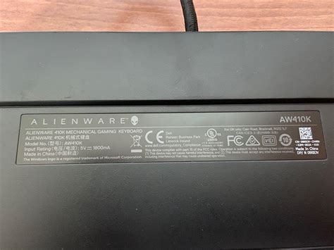 ALIENWARE RGB MECHANICAL GAMING KEYBOARD AW410K, Computers & Tech, Parts & Accessories, Computer ...