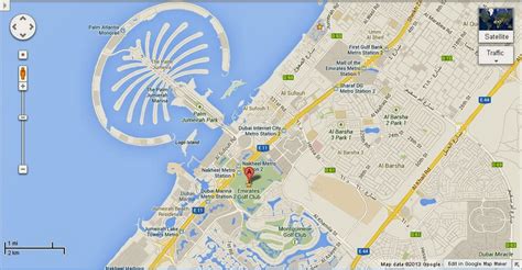 UAE Dubai Metro City Streets Hotels Airport Travel Map Info: Detail The ...