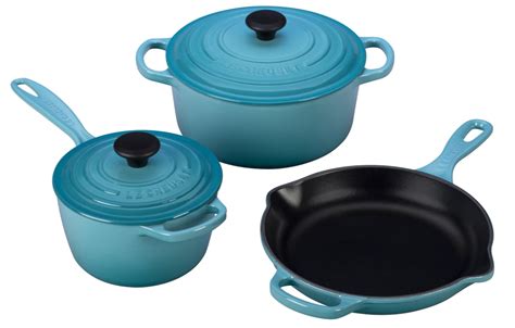 Le Creuset 5 Piece Signature Enameled Cast Iron Cookware Set | Best ...