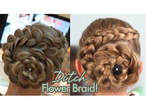 Dutch Flower Braid | Updos | Cute Girls Hairstyles - Win Big Sports