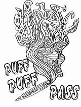 Stoner Coloring Page sketch template