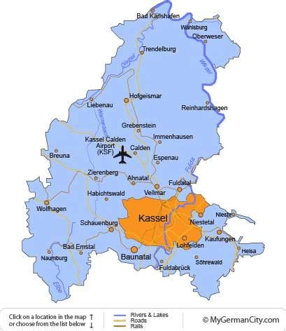 Map of Kassel District | Download Scientific Diagram