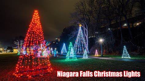 Beautiful Christmas lights in Niagara Falls! (Walking Tour) - YouTube