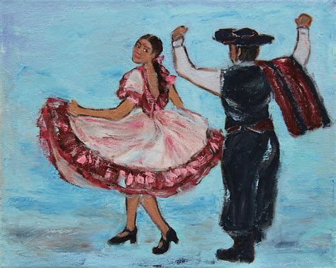 Argentinian Folk Dance by Xueling Zou in 2020 | Dance paintings, Folk dance, Latin american art