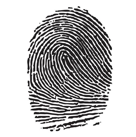 Black Thumbprint stock vector. Illustration of people - 4060903