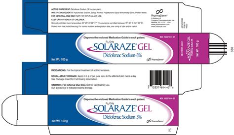 Solaraze - FDA prescribing information, side effects and uses