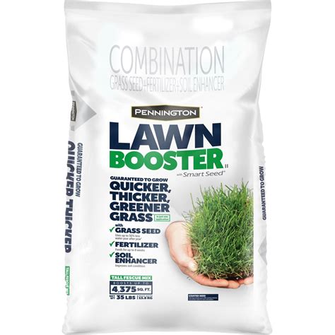 Pennington Lawn Booster Tall Fescue Grass Seed and Fertilizer Mix, 35 ...