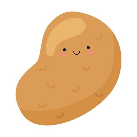 Cute potato in kawaii style. Clipart image isolated on white background. 27797937 Vector Art at ...