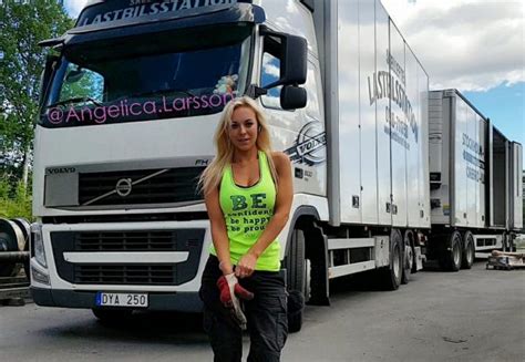 The most beautiful woman in the world behind the wheel of a truck ...