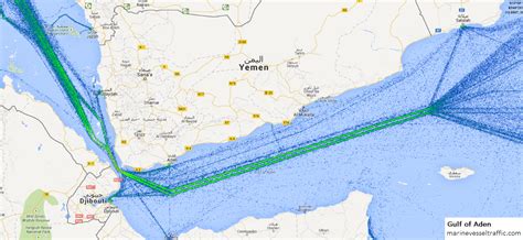 GULF OF ADEN SHIP TRAFFIC | ShipTraffic.net