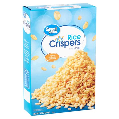 Great Value Rice Crispers Rice Cereal, 12 oz - Walmart.com