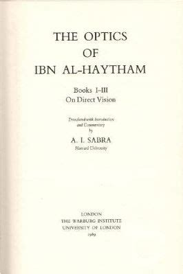 The Optics of Ibn al-Haytham pdf | OPENMAKTABA