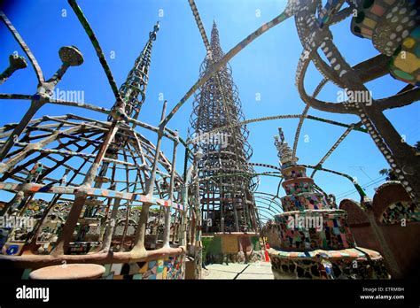 The Watts Towers Los Angeles, California Stock Photo, Royalty Free Image: 84114117 - Alamy