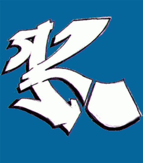 Letter K Graffiti