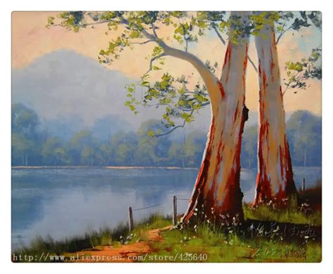 Impression landscape Oil painting on canvas hight Quality Hand painted Painting13-in Painting ...