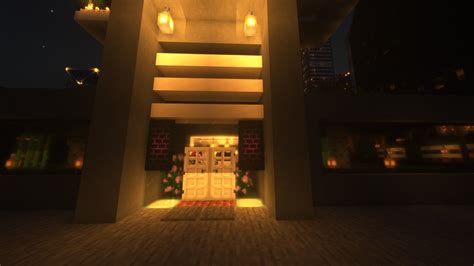 Modern entrance made by me:) | Modern entrance, Minecraft bridges, Modern