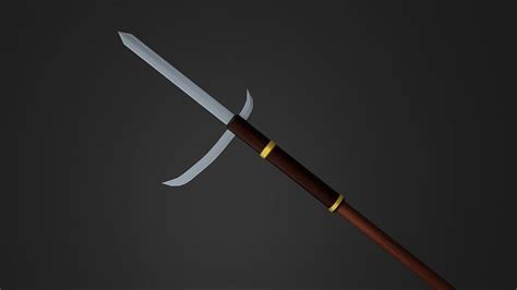 3D model Japanese Yari Spear 2 VR / AR / low-poly | CGTrader