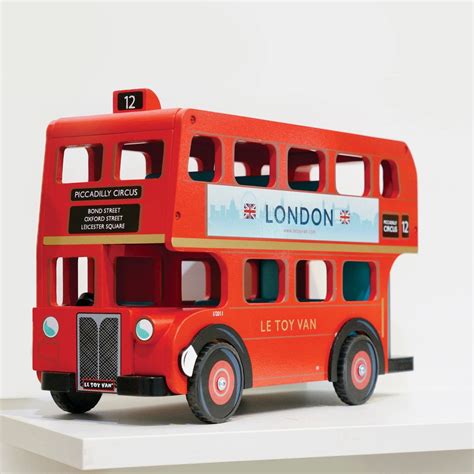 Le Toy Van London Bus with Driver | Wooden Toy Bus | Le Toy Van Wooden ...